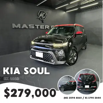Kia Soul EX Aut usado (2020) color Negro precio $279,000