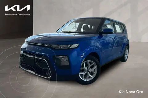 Kia Soul LX usado (2022) color Azul financiado en mensualidades(enganche $73,575 mensualidades desde $6,316)