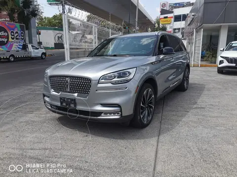 Lincoln Aviator Reserve usado (2023) color plateado financiado en mensualidades(enganche $183,920 mensualidades desde $20,648)