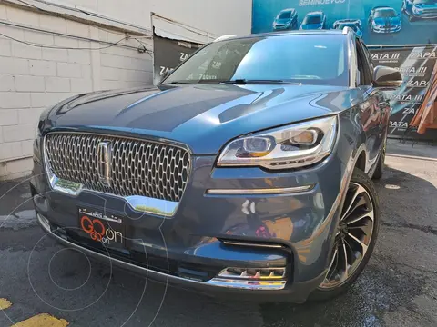 Lincoln Aviator Reserve usado (2020) color Azul financiado en mensualidades(enganche $215,002 mensualidades desde $16,441)