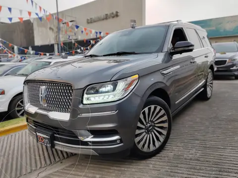 Lincoln Navigator Reserve Larga usado (2018) color Gris financiado en mensualidades(enganche $268,412 mensualidades desde $20,525)