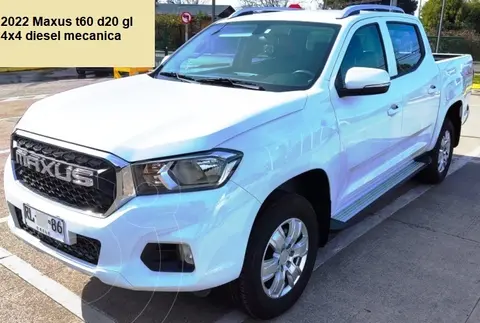 Maxus T60 D20 2.0L GL 4x4 usado (2022) color Blanco precio $18.800.000