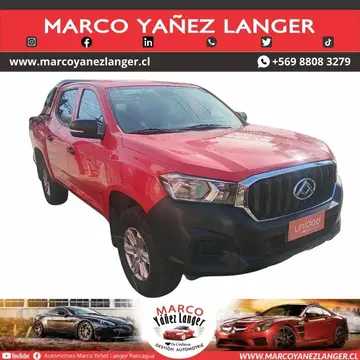 Maxus T60 2.8L DX 4x4 usado (2022) color Rojo precio $10.990.000