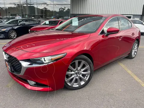 Mazda 3 Sedan s Grand Touring Aut usado (2020) color Rojo financiado en mensualidades(enganche $102,500 mensualidades desde $5,945)