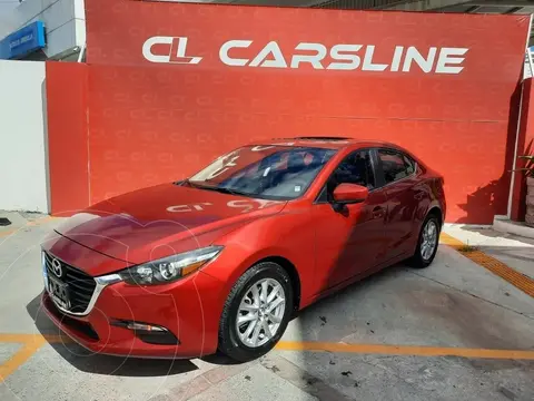 Mazda 3 Sedan s Aut usado (2018) color Rojo financiado en mensualidades(enganche $86,250)