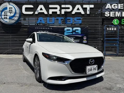 Mazda 3 Sedan i Grand Touring Aut usado (2019) color Blanco financiado en mensualidades(enganche $65,780 mensualidades desde $6,856)
