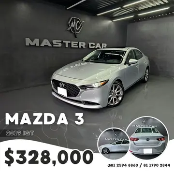 Mazda 3 Sedan i Grand Touring Aut usado (2019) color plateado precio $328,000