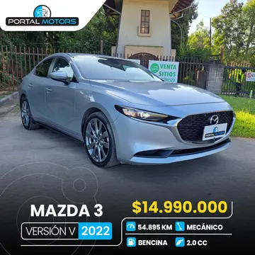 Mazda 3 2.0L V usado (2022) color Plata precio $14.990.000