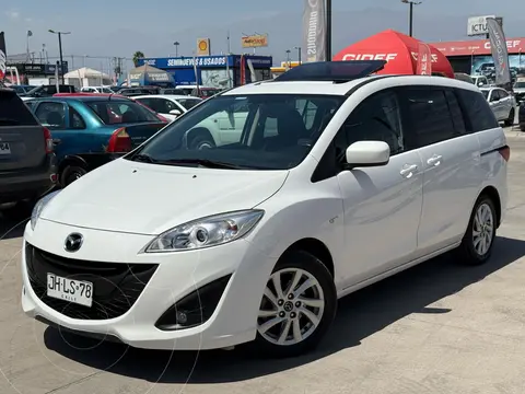 Mazda 5  2.0L V Plus usado (2017) color Blanco financiado en cuotas(pie $1.950.000)