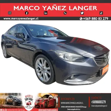 Mazda 6  2.5 GT V Aut usado (2015) color Negro precio $12.790.000