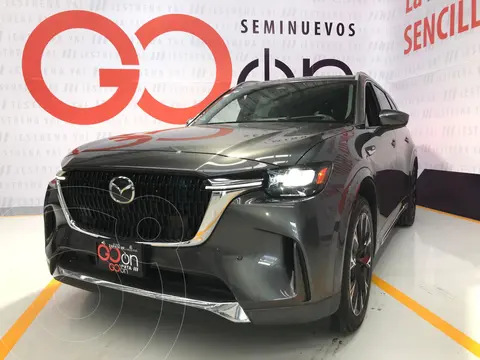 Mazda CX-90 Signature usado (2025) color Gris financiado en mensualidades(enganche $231,352 mensualidades desde $17,691)