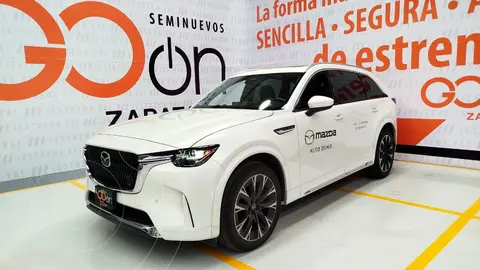 Mazda CX-90 Signature usado (2024) color Blanco financiado en mensualidades(enganche $228,628 mensualidades desde $17,483)