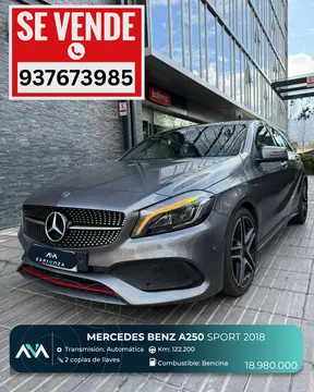 Mercedes Clase A Hatchback 250 Sport usado (2018) color Gris precio $18.980.000