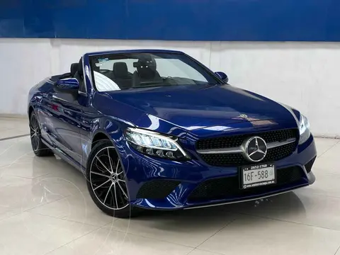 Mercedes Clase C Convertible 200 Aut usado (2019) color Azul financiado en mensualidades(enganche $157,500)