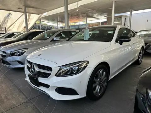 Mercedes Clase C Coupe 180 CGI Aut usado (2018) color Blanco Calcita   financiado en mensualidades(enganche $118,750 mensualidades desde $10,045)