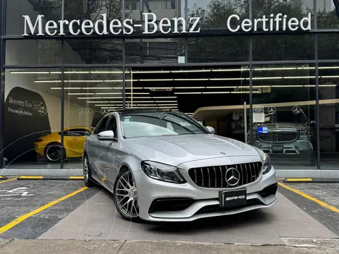 Mercedes Clase C Sedan AMG 63 usado (2020) color Blanco financiado en mensualidades(enganche $409,640 mensualidades desde $17,598)