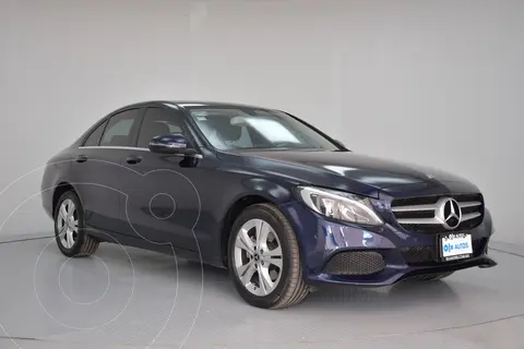 Mercedes Clase C Sedan 200 CGI Exclusive Aut usado (2018) color Azul financiado en mensualidades(enganche $99,520 mensualidades desde $7,829)