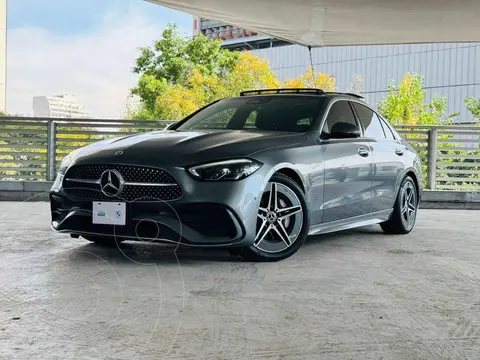 Mercedes Clase C Sedan 200 Sport usado (2022) color Gris financiado en mensualidades(enganche $171,380 mensualidades desde $16,906)