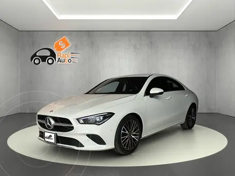 Mercedes Clase CLA 200 Progressive usado (2020) color Blanco Cirro financiado en mensualidades(enganche $146,415 mensualidades desde $13,185)