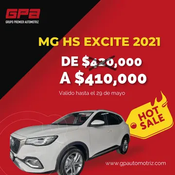 MG HS Excite usado (2021) color Blanco precio $420,000