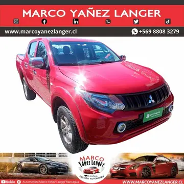 Mitsubishi L-200 2.4L Katana CR 4X2 usado (2018) color Rojo precio $12.990.000