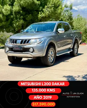 Mitsubishi L-200 2.4L Dakar 4x4 usado (2019) color Gris precio $17.590.000