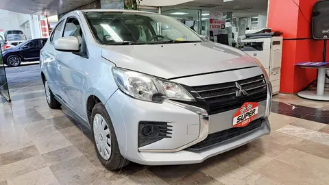 Mitsubishi Mirage G4 GLS usado (2022) color plateado financiado en mensualidades(enganche $78,166 mensualidades desde $3,289)