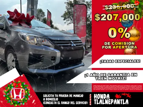 Mitsubishi Mirage G4 GLX Aut usado (2023) color Gris precio $207,000