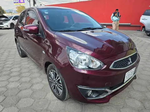 Mitsubishi Mirage GLS CVT usado (2017) color Vino Tinto financiado en mensualidades(enganche $43,000 mensualidades desde $3,631)