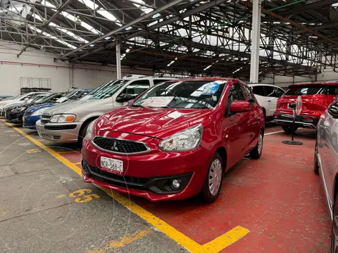 Mitsubishi Mirage GLX usado (2019) color Rojo Tinto financiado en mensualidades(enganche $42,800 mensualidades desde $5,100)