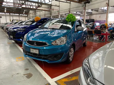 Mitsubishi Mirage GLX usado (2017) color Azul financiado en mensualidades(enganche $53,500 mensualidades desde $4,700)