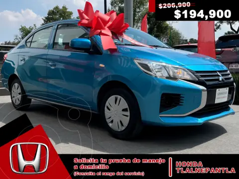 Mitsubishi Mirage GLX CVT usado (2022) color Azul precio $194,900