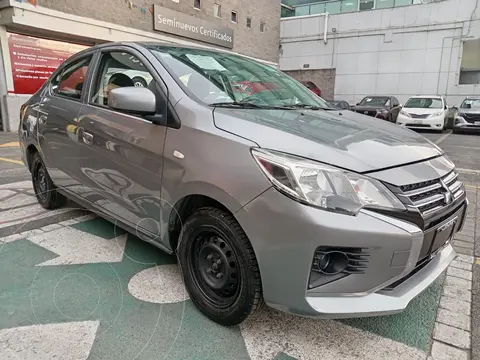 Mitsubishi Mirage GLX CVT usado (2023) color Gris financiado en mensualidades(enganche $80,256 mensualidades desde $3,377)