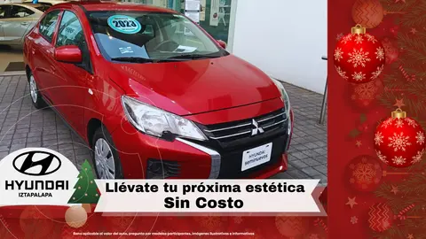 Mitsubishi Mirage GLX CVT usado (2023) color Rojo financiado en mensualidades(enganche $94,217 mensualidades desde $3,964)