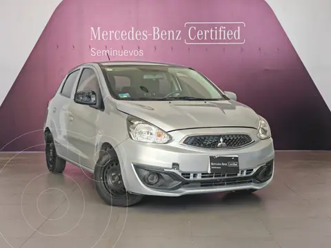 Mitsubishi Mirage GLX usado (2019) color plateado financiado en mensualidades(enganche $35,530 mensualidades desde $1,526)