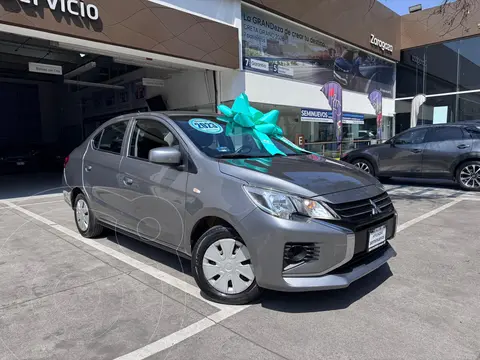 Mitsubishi Mirage GLX CVT usado (2023) color Gris financiado en mensualidades(enganche $87,320 mensualidades desde $3,674)