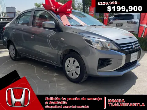 Mitsubishi Mirage GLX CVT usado (2023) color Gris precio $199,900