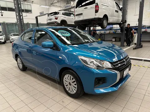 Mitsubishi Mirage GLX CVT usado (2023) color Azul financiado en mensualidades(enganche $94,050 mensualidades desde $3,957)
