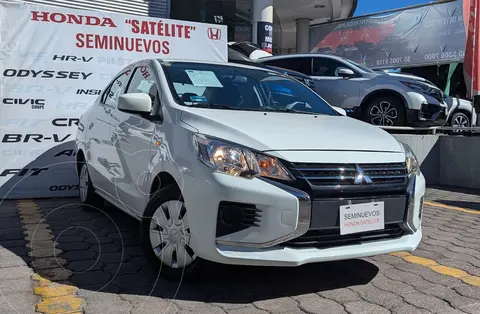 Mitsubishi Mirage GLX CVT usado (2023) color Blanco financiado en mensualidades(enganche $69,615 mensualidades desde $3,951)