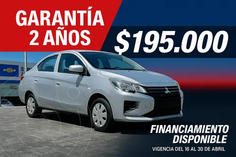 Mitsubishi Mirage GLX CVT usado (2022) color plateado precio $195,000