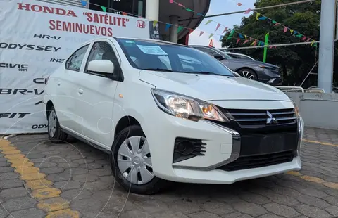 Mitsubishi Mirage GLX CVT usado (2023) color Blanco financiado en mensualidades(enganche $90,000 mensualidades desde $3,957)