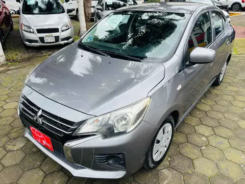 Mitsubishi Mirage GLX CVT usado (2023) color Gris financiado en mensualidades(enganche $56,169 mensualidades desde $4,989)