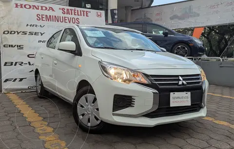 Mitsubishi Mirage GLX CVT usado (2023) color Blanco financiado en mensualidades(enganche $69,055 mensualidades desde $3,919)