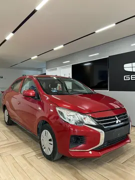 Mitsubishi Mirage GLX CVT usado (2023) color Rojo financiado en mensualidades(enganche $79,420 mensualidades desde $3,342)