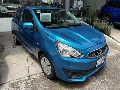 Mitsubishi Mirage GLX usado (2017) color Azul financiado en mensualidades(enganche $52,497)