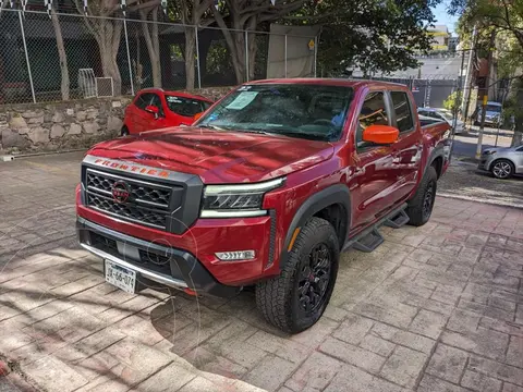 Nissan Frontier  Pro 4X 4x4 Aut usado (2022) color Rojo financiado en mensualidades(enganche $189,800 mensualidades desde $25,132)