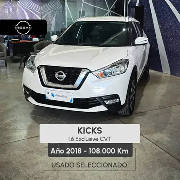 Nissan Kicks KICKS 1.6 EXCLUSIVE CVT usado (2018) color Blanco precio $26.900.000