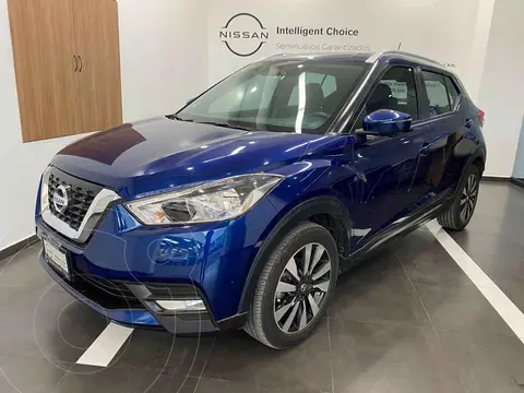 Nissan Kicks Exclusive Aut usado (2020) color Azul financiado en mensualidades(enganche $71,500 mensualidades desde $7,053)