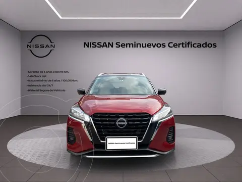 Nissan Kicks Platinum Aut usado (2024) color Rojo financiado en mensualidades(enganche $171,781 mensualidades desde $8,198)