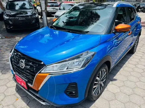 Nissan Kicks Exclusive Aut usado (2021) color Azul precio $314,000